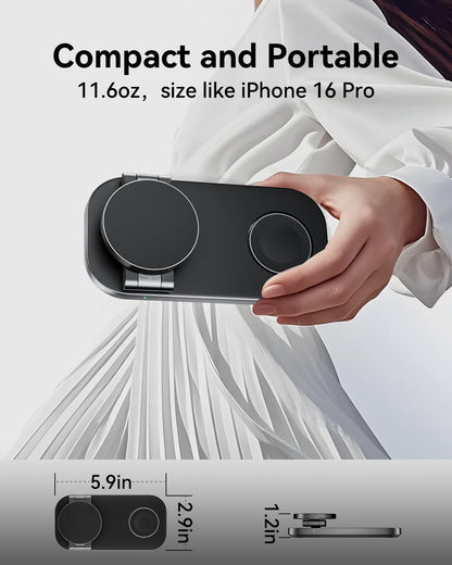 3-in-1 Wireless Charging Station for iPhone, Apple Watch & AirPods