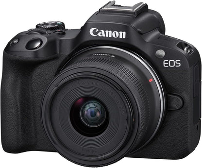 Canon EOS R50 Mirrorless Camera RF-S18-45mm Kit Content Creator