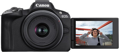 Canon EOS R50 Mirrorless Camera RF-S18-45mm Kit Content Creator
